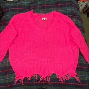 Hot pink sweater